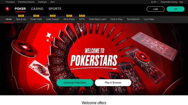PokerStars Sports casino screenshot
